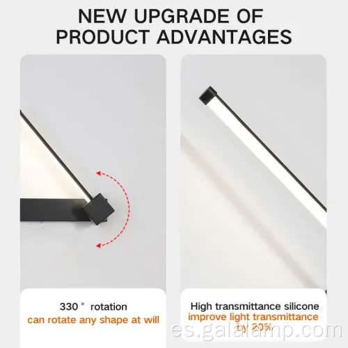 Luz de pared contemporánea de 220V con elegantes para casas modernas